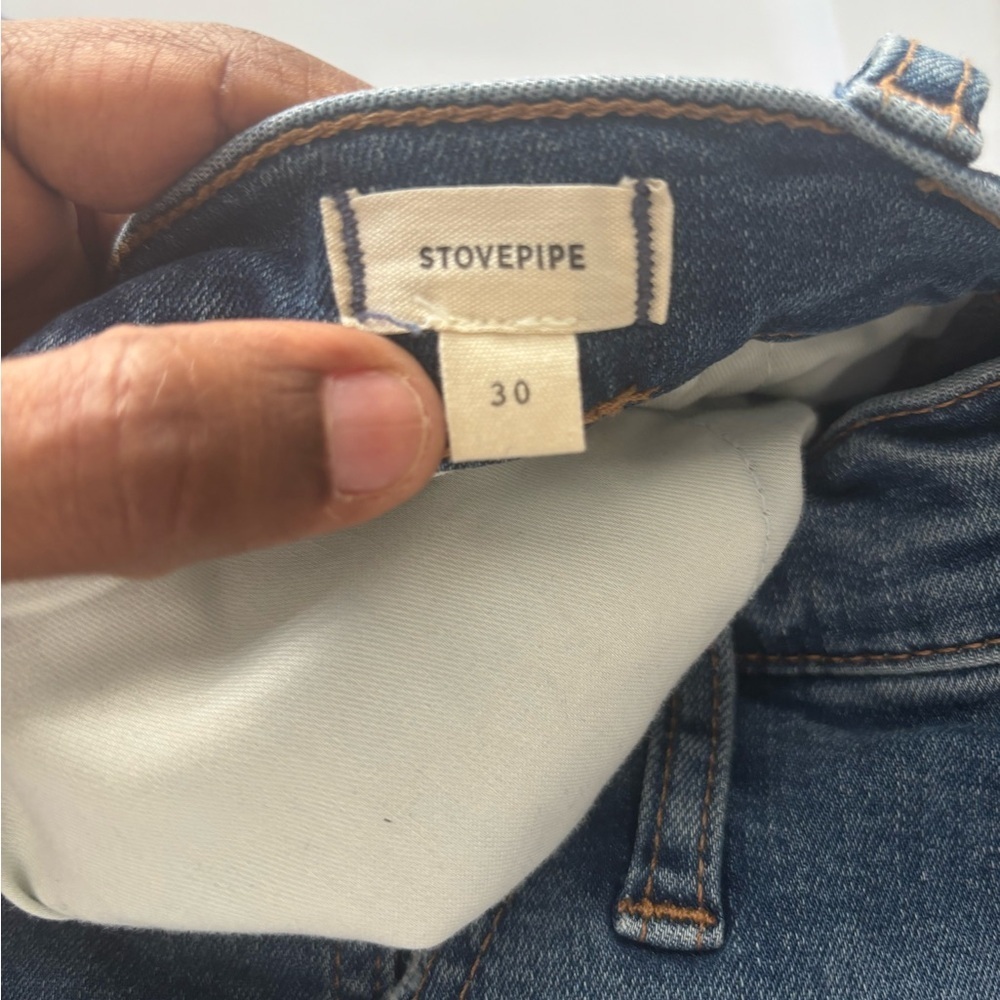 Madewell  Jeans Womens Size 30 High Rise Stovepipe Dearham Wash Blue Denim - Picture 4 of 7